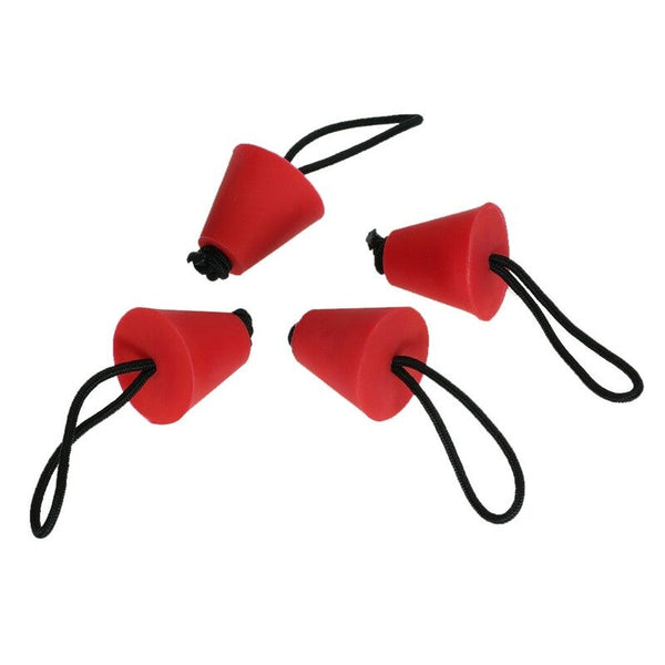 4Pcs Best Universal Kayak Scupper Plug Kit Canoe Drain Holes Stopper Bung Red Other Boating Water Sports
