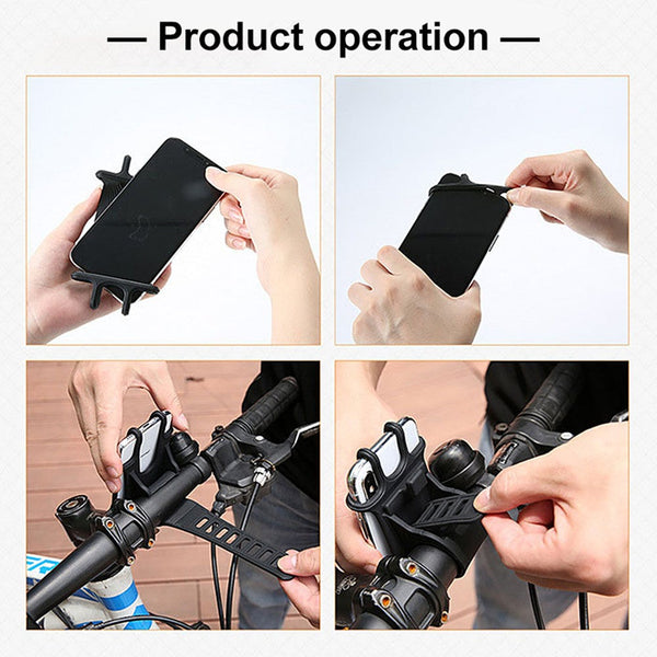 4Pcs Bicycle Phone Holder Mobile Cell Motorcycle Suporte Celular For Gsm Houder Fiets