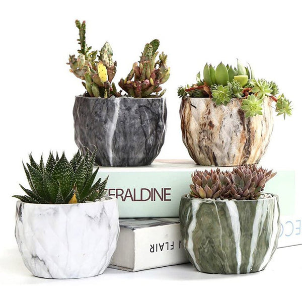 4 Pieces/8 Ceramic Flower Pot Garden Home Decor Perfect For Adding Dash Of Baskets Pots Window Boxes