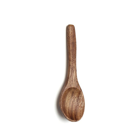 4Pcs Children's Mini Spoon Creative Teak Handmade Honey Wooden Fork Tableware Set