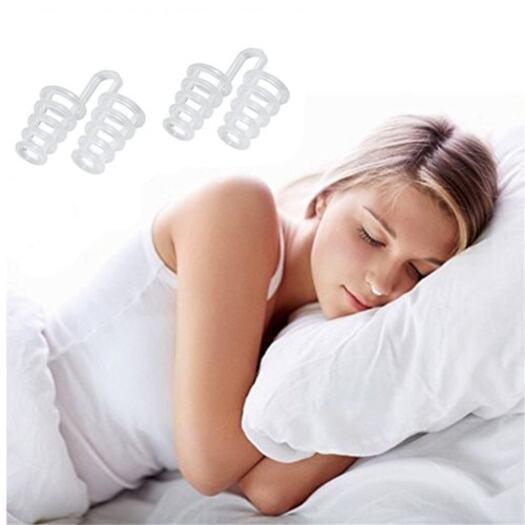 Personal Care 4Pcs Different Size Anti Snoring Nose Vents Soft Silicon Stop Device Night White Other Sleeping Aids