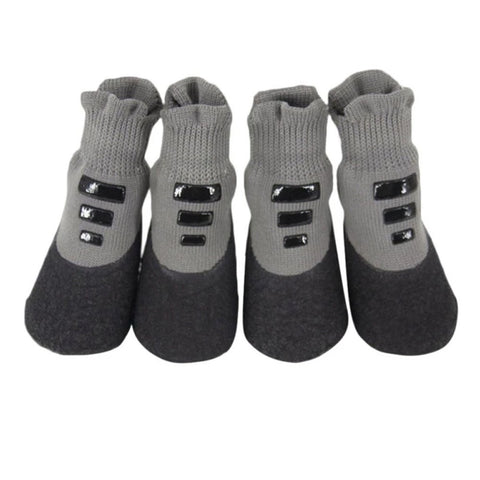 4Pcs Waterproof Dog Boots Anti-Slip Socks