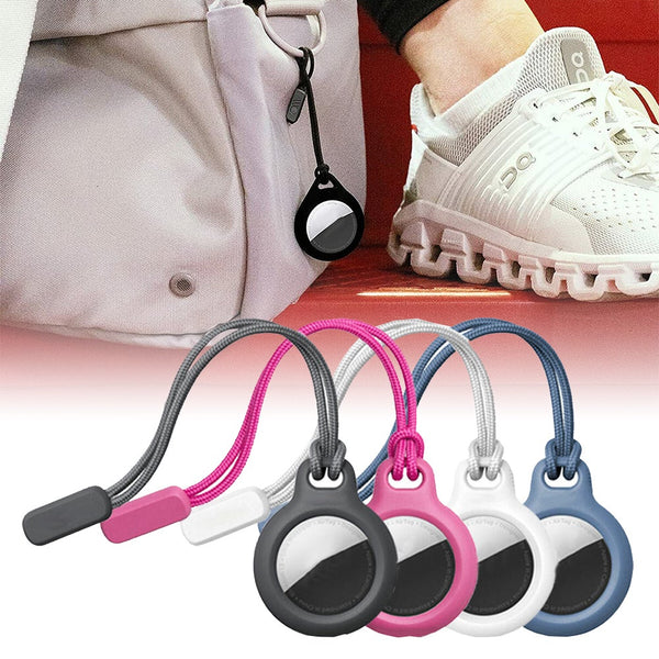 4Pcs For Apple Airtag Tag Lanyard Case Protector Protective Cover Shell Key Chain Keyrings