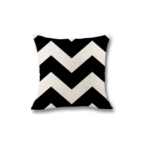 4Pcs Geometric Digital Printing Pillow Holder Flax Cushion Waist Cover Cushions & Decorative Pillows