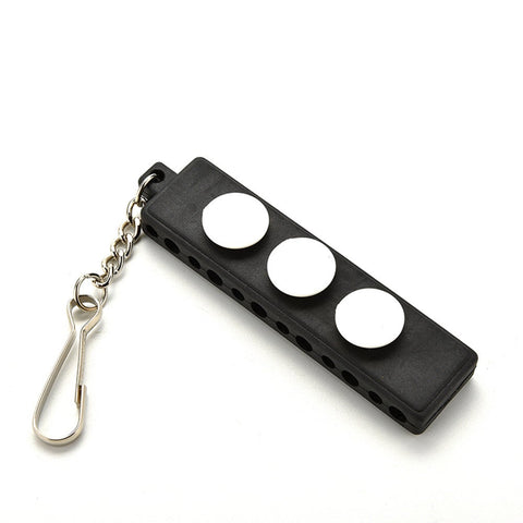 4Pcs Golf Accessories Tee Holder Carrier Tees With 3 Ball Markers Keychain