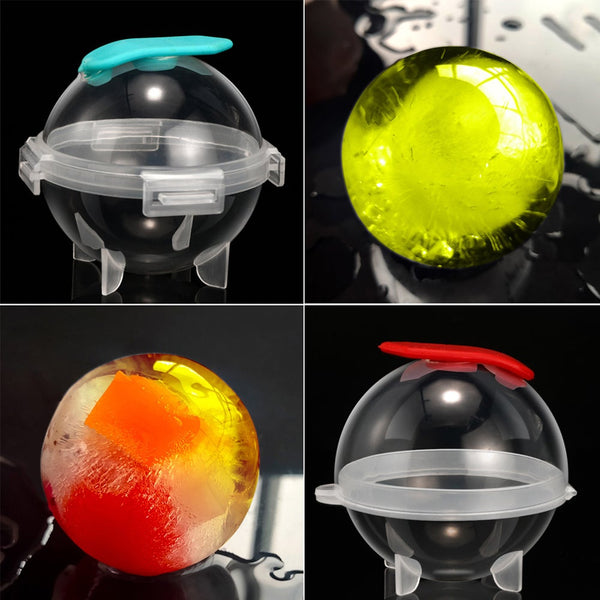 Ice Cubes Trays & Moulds 4 Pieces Ice Ball Makers Large Round Cube Moulds For Cold Drinks