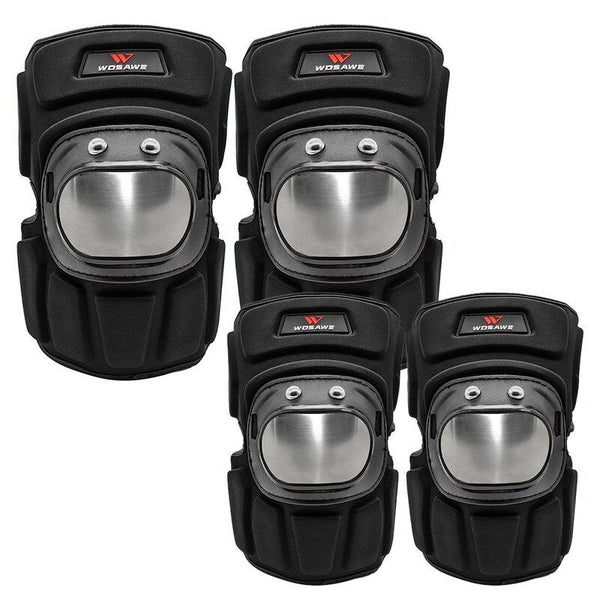 4Pcs Knee Elbow Protector Set Motorcycle And Pads Protection Guard For Motocross Cycling Skateboard Scooter 3 Protective Pads & Armour