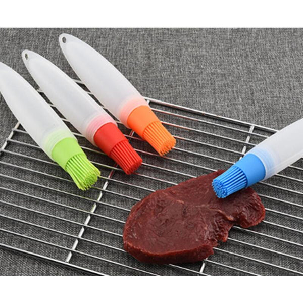 4Pcs Oil Bottle Brush Multifunctional Barbecue Kitchen Silicone Tool Barbecue Tools