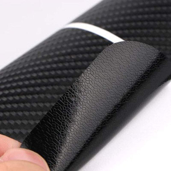 4Pcs Car Floor Mats Anti Scratch Carbon Fibre Vehicle Stickers Mouldings Trim