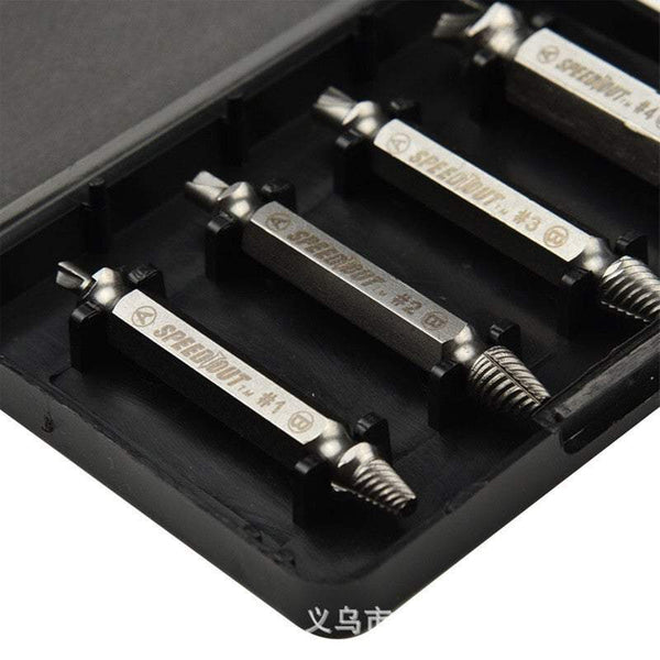 Screw Extractors 4Pcs Double Head Damaged Broken Kit Other Hand Tools