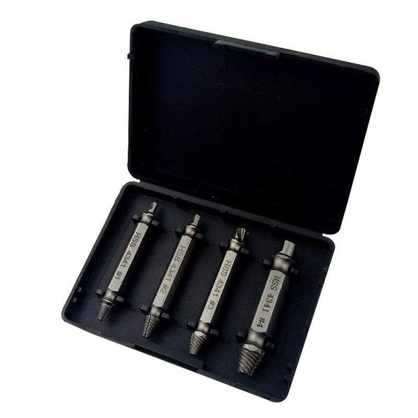 Screw Extractors 4Pcs Double Head Damaged Broken Kit Other Hand Tools