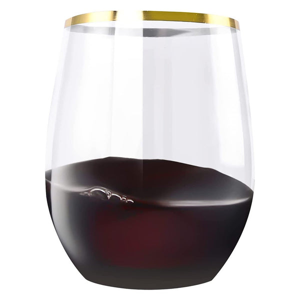 4 Pieces Reusable Shatterproof Plastic Drinks Tumbler Wine Glass Beer Cups For Glassware & Drinkware