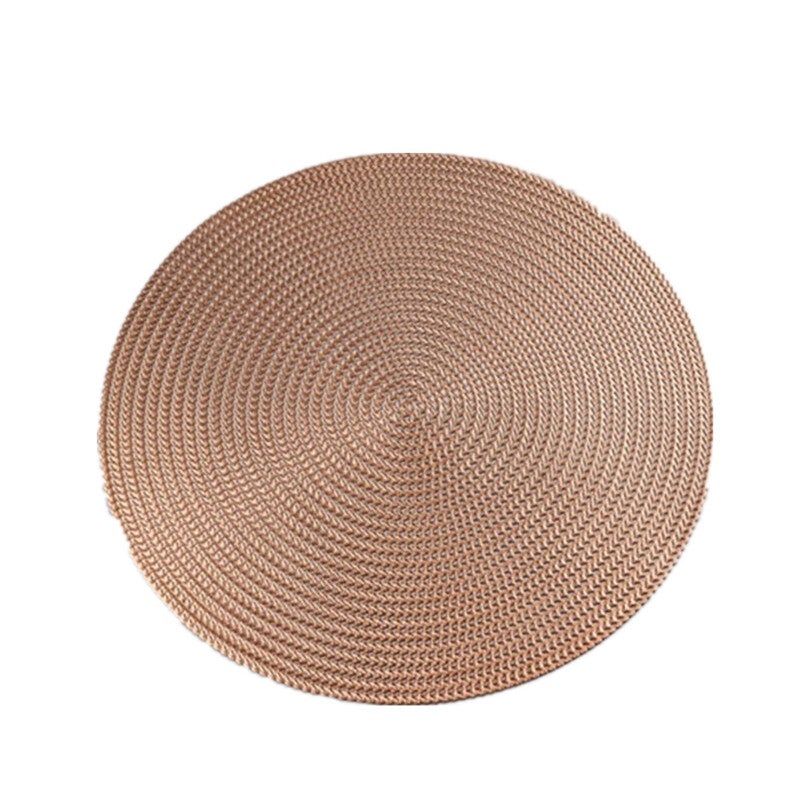 4Pcs Round Heat Insulation Placemat For Hotel Restaurant Steak Plate Placemats