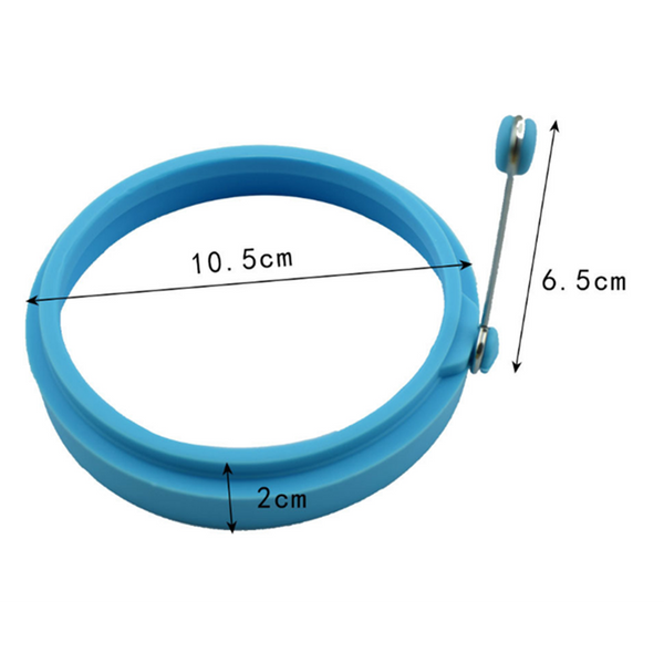 4Pcs Round Shape Silicone Nonstick Frying Egg Mould Ring Pancake Rings Mold For Kitchen Cooking Egg & Pancake Rings