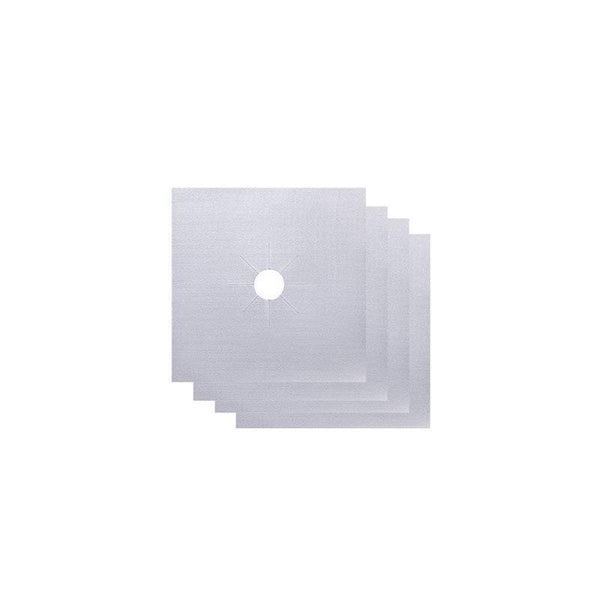 Kitchen Shelves 4Pcs / Set Non Stick Reusable Gas Hob Protectors Stove Burner Covers