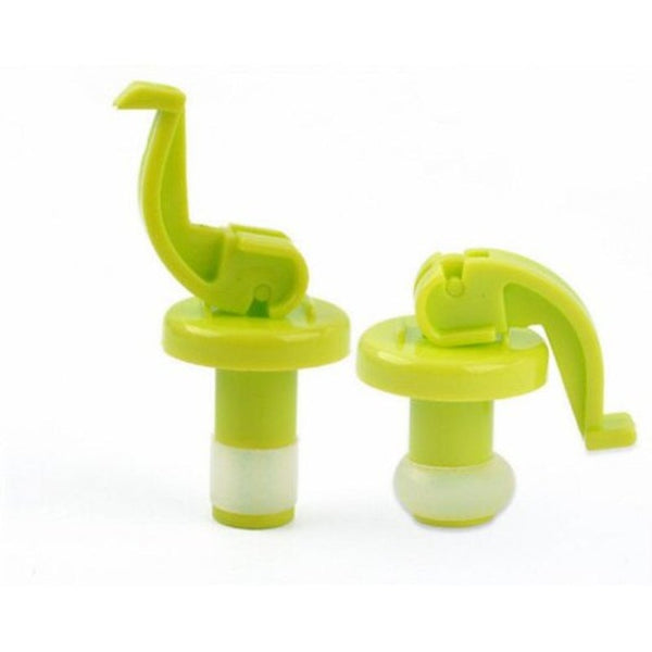 4Pcs / Set Novelty Silicone Wine Chartreuse Bottle Stoppers