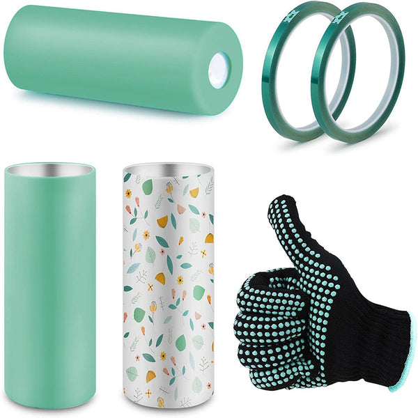 4 Piece Set Sublimation Tumblers Silicone Sleeve Kit For 20 Ounce Skinny Straight Glassware & Drinkware
