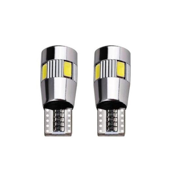 4Pcs T10 501 194 W5w 5630 Led Smd Canbus Error Free Car License Plate Light Glove Box White Light Bulbs