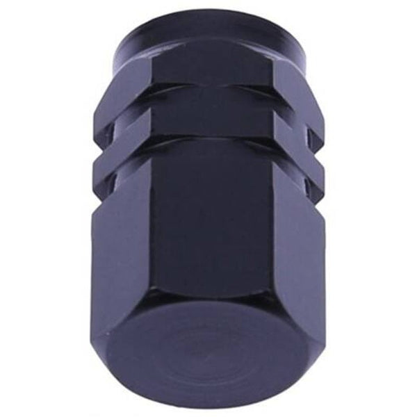 4Pcs Universal Aluminum Car Air Valve Caps Bicycle Tire Cover Wheel Black Valve Stems Caps