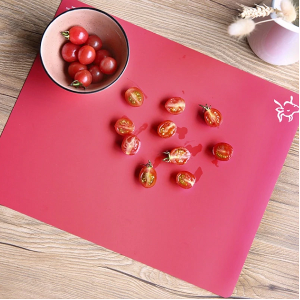 4Pcs Extra Thick Flexible Non Slip Cutting Board Mats With Food Icon Waffle Back Cutting Boards