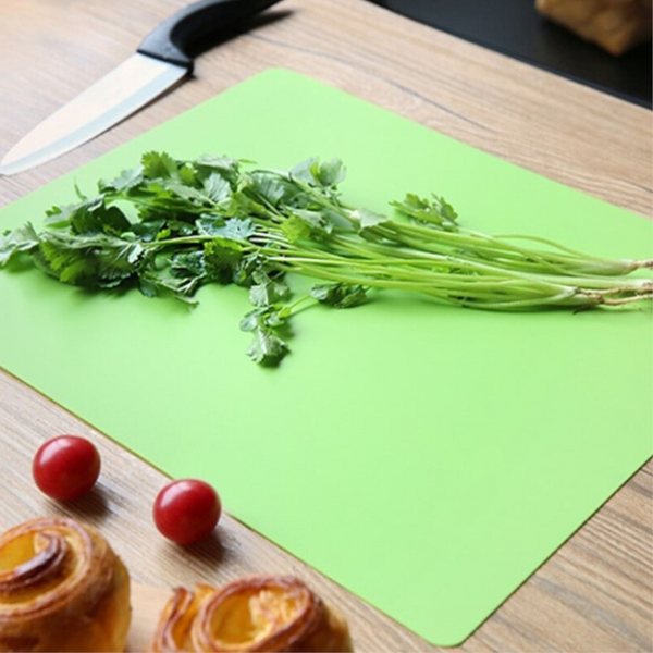 4Pcs Extra Thick Flexible Non Slip Cutting Board Mats With Food Icon Waffle Back Cutting Boards