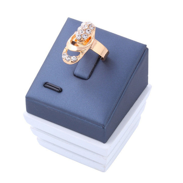 Veile Studios 4Pcs Fashion Exaggerated Glittering Jewelry Necklace Earrings Jewellery Sets