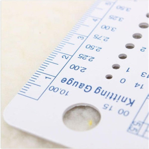 4Pcs Knitting Accessories Uk Us Canada Sizes Needle Gauge Inch Sewing Ruler Tool Cm 2 10Mm Measure Tools Yarn