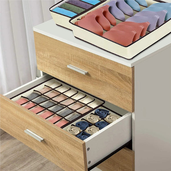 4Pcs Pack Underwear Sock Bra Storage Organiser Garment Bags