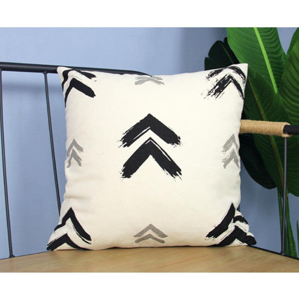 4Pcs Simple Geometric Pillowcase Pure Cotton Sofa Cushion