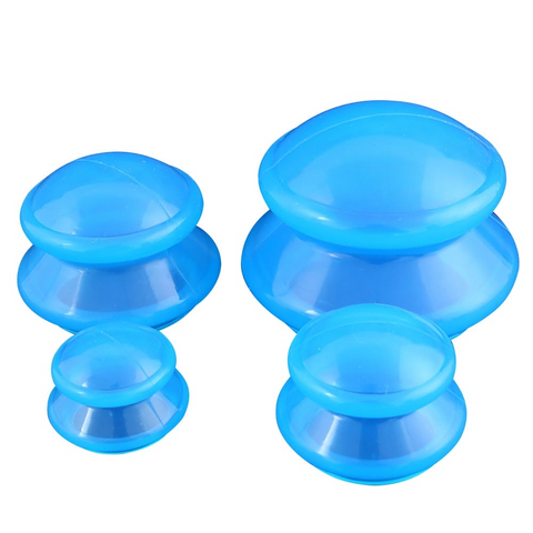 4Pcs Vacuum Cans Massage Suction Cup Full Body Massager Set Chinese Cupping