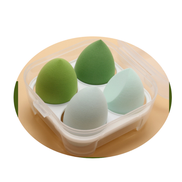 4Pcs Colourful Makeup Sponges Wet And Dry Up Tools Sponges Applicators & Cotton