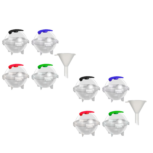 Ice Cubes Trays & Moulds 4 Pieces Ice Ball Makers Large Round Cube Moulds For Cold Drinks