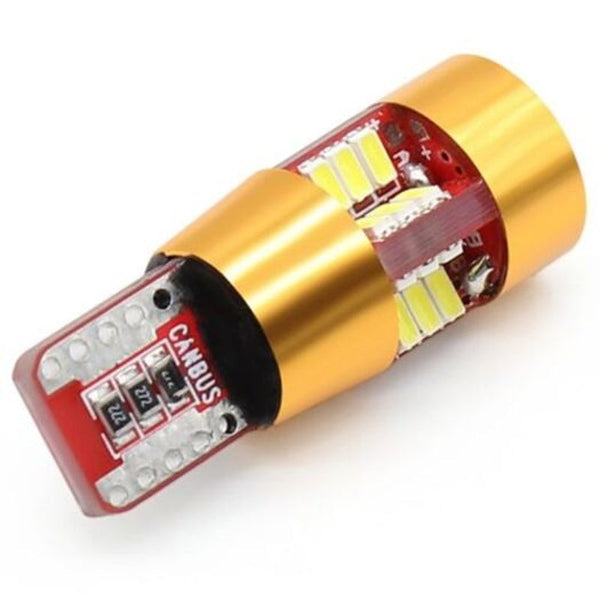 4Pcswhite T10 Canbus Error Free 194 168 W5w 3014 27Smd Car Led Side Light Lamp White Light Bulbs