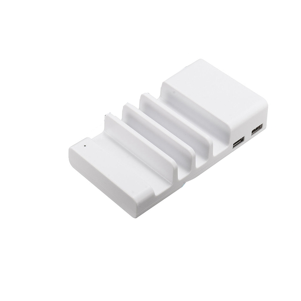 Universal 4 Port Usb Charging Bracket Base For Mobile Phones White Mounts & Holders