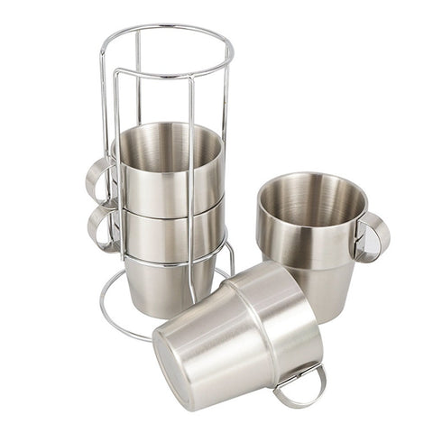 4X Coffee Cup Portable Travel Mug Barbecue Outdoor Picnic Hiking Camping Drinkware Tea Mugs