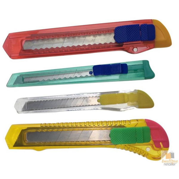 Br Costumes 4X Box Cutter Knife Retractable Blade Snap Off Razor Durable Opener Slide Lock Cutters & Trimmers