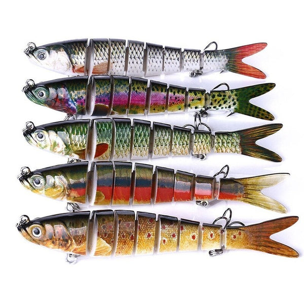 5.4 Inch 13.7Cm 27G Multi Jointed Sinking Wobblers Fishing Lures Baits & Lures