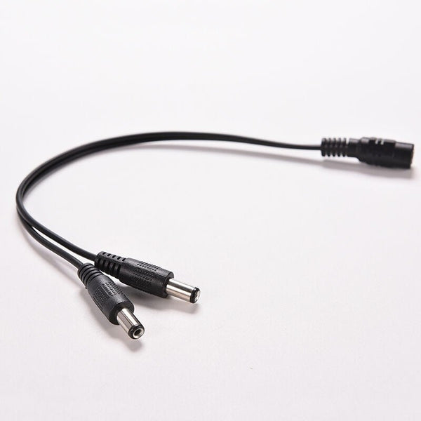 5.5X2.1Mm Cctv Camera Female To Male Dc 12V Power Splitter Cable Adapter Hya Black Security Camera Cables & Adapters