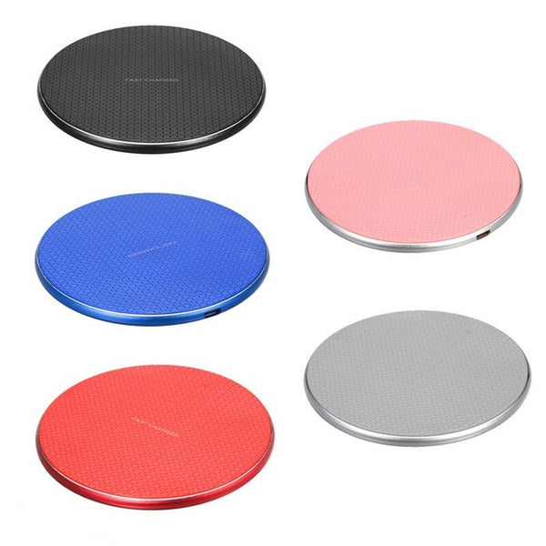 5 / 7.5 10W Wireless Charger Aluminium Alloy Fast Charging Pad