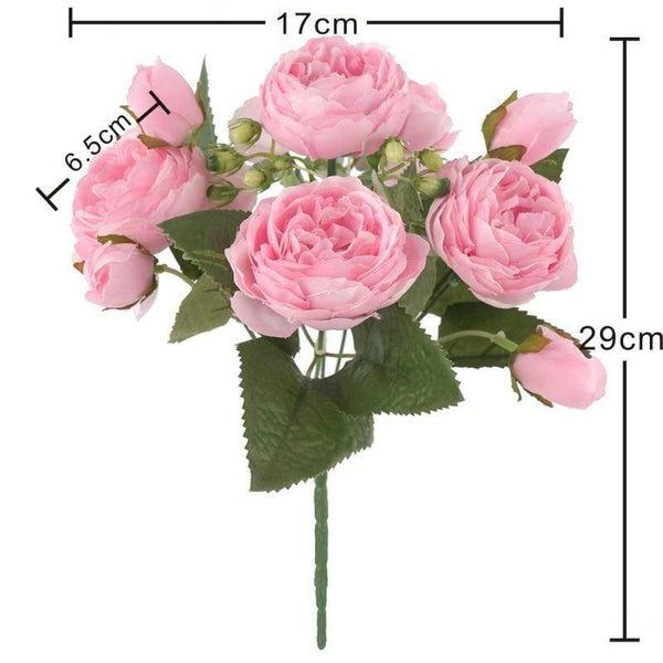 Colourful Peonies Artificial Flowers Decor Floral Décor