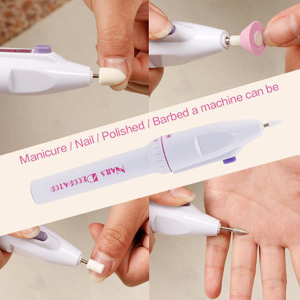 Electric Files & Tools Nail Art Kits Sets 5 In 1 Electric Manicure Home Beauty