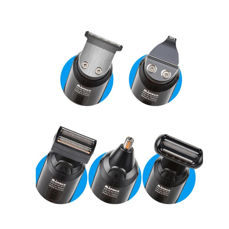 5 In 1 Multi Functional Waterproof Hair Clippers Beard Trimmer Of Mustache Nose Precision For Man Clippers & Trimmers