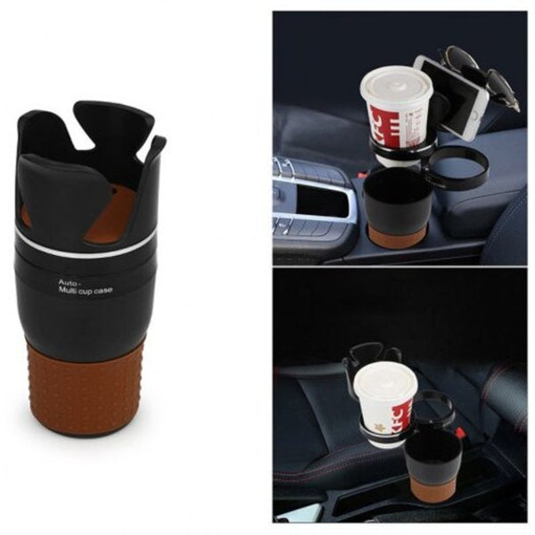 5 In 1 Multifunction Personality Portable Vehicle Seat Storage Box Car Cup Holder Black