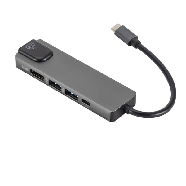5 In 1 Usb C Hub To Hdmi Compatible Gigabit Ethernet Rj45 Adapter For Macbook Pro Ipad 11 12.9 2018 Thunderbolt 3 Type Usb Cables Hubs & Adapters
