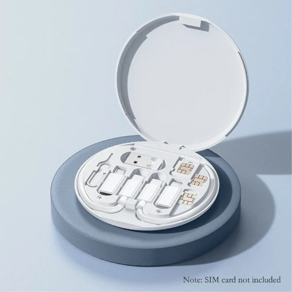 5 In 1 Multifunctional Mini Phone Data Cable Storage Box Cable Ties & Organisers