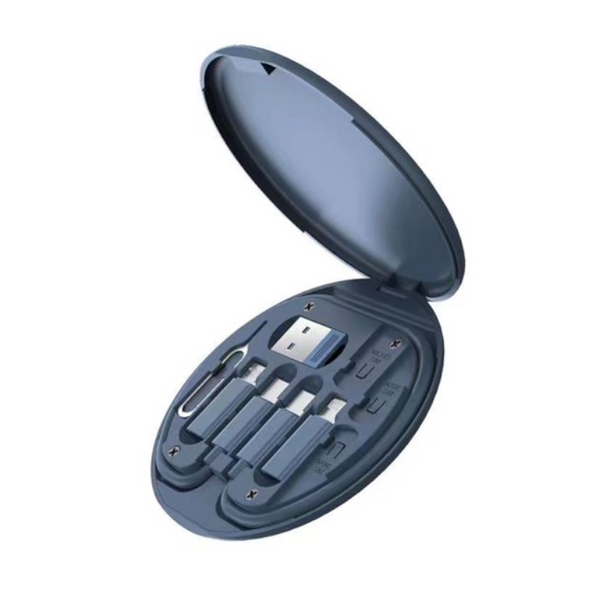 5 In 1 Multifunctional Mini Phone Data Cable Storage Box Cable Ties & Organisers