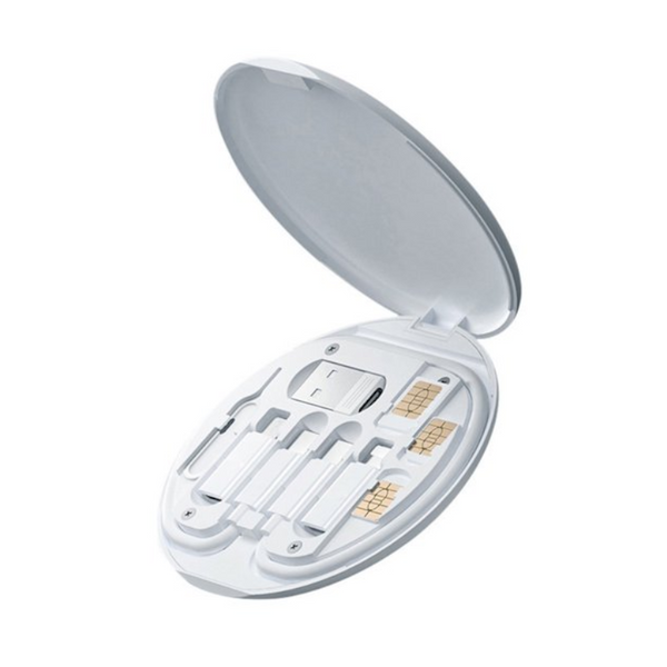 5 In 1 Multifunctional Mini Phone Data Cable Storage Box Cable Ties & Organisers