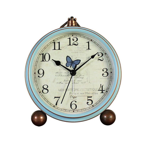 5 Inch Alarm Clock Electronic Creative Pastoral Mediterranean Sea Decoration Alarm Clocks & Clock Radios