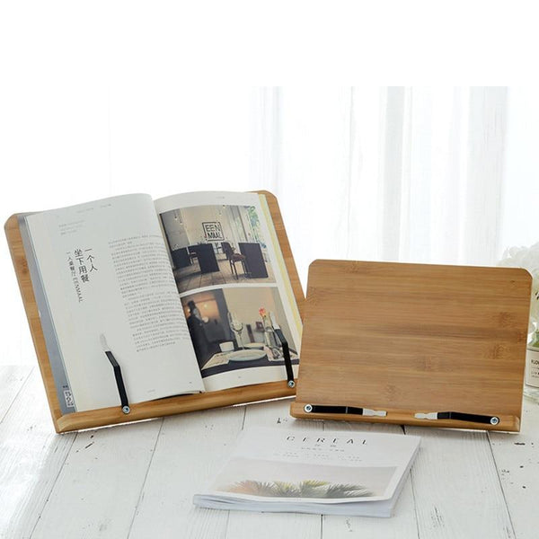 Bamboo Reading Book Stand Tablet Holder Mounts Stands & Holders