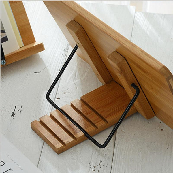 Bamboo Reading Book Stand Tablet Holder Mounts Stands & Holders